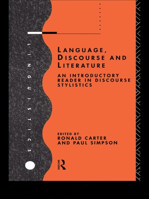 cover image of Language, Discourse and Literature